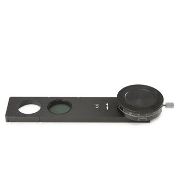 Euromex [IS.9608-R] - 360° roteerbare analysator in schuif voor polarisatieopzetstuk met gereflecteerde verlichting