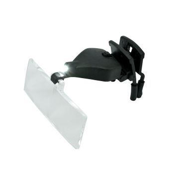 Clip-on loep voor bril - 1,5x, 2,5x en 3,5x - Led